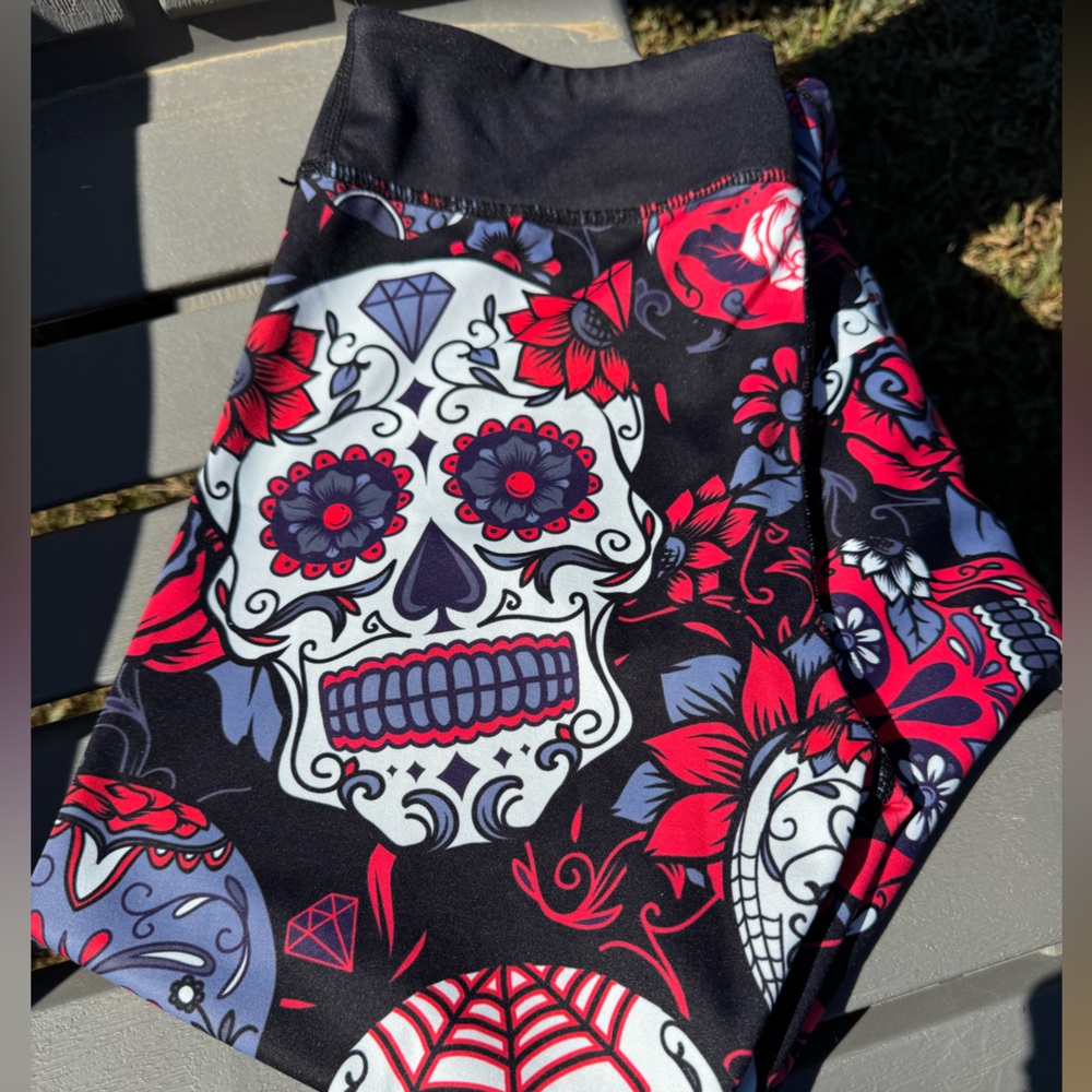 Constantly  Varied Gear Colorful Sugar Skull Leggings